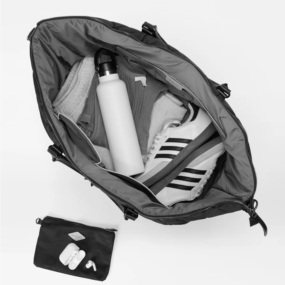 Great gift! MZ Wallace Madison Weekender Black Quilted Travel Bag NWT - Picture 5 of 12